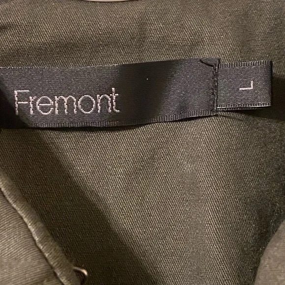Fremont Apparel Co Los Angeles Vintage Gray Moody Utility Jacket Women’s Size L - Picture 10 of 10